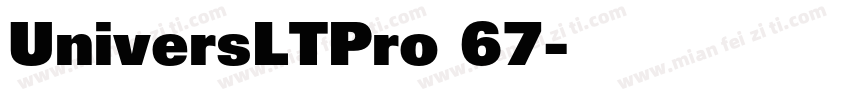 UniversLTPro 67字体转换